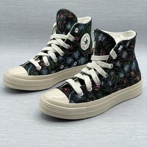 Converse Women's‎ 5 Sneakers Platform Floral Tapestry Cottagecore Black A11990C
